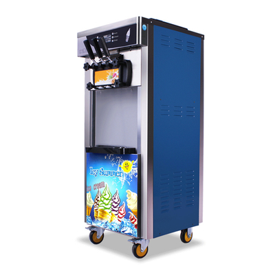 commerciële nieuwe van de het roomijsmachine van het ontwerp bevindende roestvrije staal goedkope het roomijsmaker van China